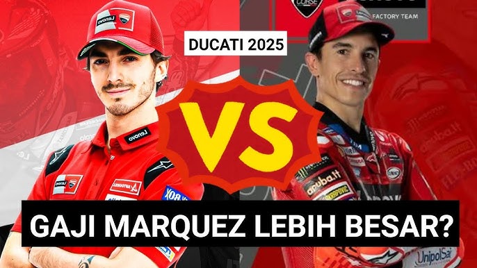 Perbandingan Gaji Marc Marquez dan Bagnaia di Ducati MotoGP 2025